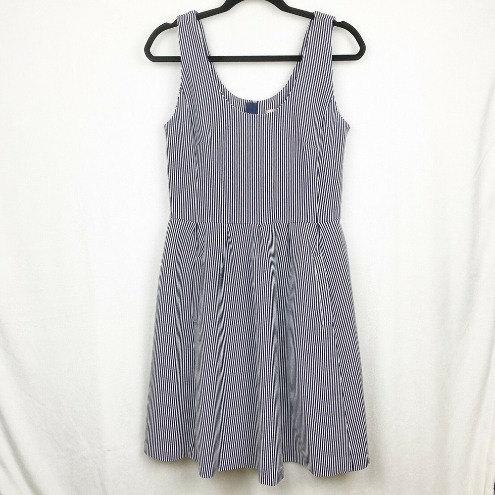 Banana Republic Striped Fit & Flare Dress